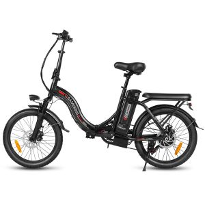 V&eacute;lo &Eacute;lectrique De Ville Pliable Samebike Cy20, Roue &Agrave; Rayons De 20 Pouces, 350 W, 36 V, 13 Ah, Noir - Neuf