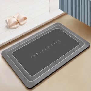 Tapis de bain imprimé dauphin mignon,tapis de douche Super absorbant,antidérapant,dessin imprimé,boue de diatomée,décoration de salle de maison - Type 30x40cm-Diatom mud #M - Neuf