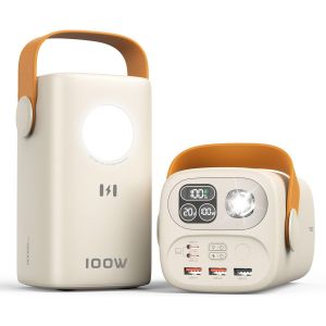 Batterie Externe 60000mah, 100w Power Bank Usb C Charge Rapide Chargeur Portable Avec 5 Ports, Lampe De Poche, Écran Numérique, Haute Capacité Powerbank Pour Iphone 17 16 15 14, Galaxy S25, Macbook - Neuf