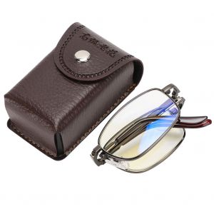 Lunettes De Lecture Anti-Lumiere Bleue, Anti-Fatigue, Pliables, Pour Presbytes, Pour Hommes Et Femmes (+350, Monture Noire) - Neuf