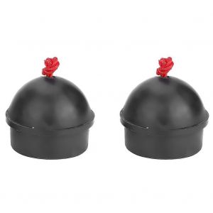 2pcs No Slip Cue Tip Craie Billard Pool Cue Chalk Holder Avec Cordon Pour Snooker Pool (Noir) - Neuf