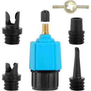 Letnerny-Adaptateur De Pompe Sup, Adaptateur Sup Pour Compresseur, Planche De Stand Up Paddle, Adaptateur De Pompe &Agrave; Air, Avec 4 Buses &Agrave; Gaz, Adaptateur De Valve Sup, Pour Tous Les Types De Bateau Pn - Neuf