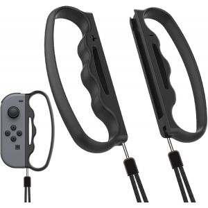 Shiba-Poignées De Boxe Avec Dragonnes, Poignée De Boxe Compatible Avec Nintendo Switch Fitness Boxing Game,1 Paire Joy-Con Gamepad[1 - Neuf