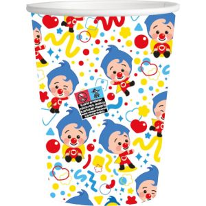 Kal- Verres Payaso Plim Plim Verres Pour Enfants - Décoration D'anniversaire D'enfant - Articles Pour Fêtes Et Célébrations - 8 Unités - 250 Ml - Neuf