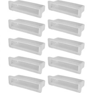 Embout de Support Latte - CYCLINGCOLORS - 10x - Plastique - 53x8 mm - Blanc - Neuf