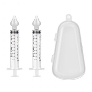 Seringue Nasale Pour Bébé,Seringue Pour Nez De Bébé Avec Graduation 10-20 Ml Avec Embout D'aspiration Nasale En Silicone Nettoyable Et Réutilisable - Neuf