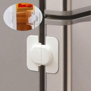 Verrou De Sécurité Pour Réfrigérateur, Sécurité Enfant, Verrou Adhésif Pour Bébé, Verrou De Congélateur, Verrou Pour Armoires De Cuisine, Tiroirs, Réfrigérateur - Neuf