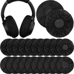 KAL-Pièces Oreillettes Et Coussinets, Écouteurs Couvre, Protection De Coussinets D'Oreille, Housses D'Écouteurs Extensibles En Tissu Non Tissé, Pour Plupart Des Écouteurs D'Oreille, Casque Jeu (N - Neuf