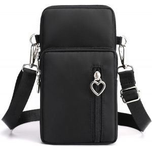 nzqaf-Sac à bandoulière pour femme, pochette étanche pour téléphone, sac à fermeture éclair, petit sac à main à bandoulière pour iPhone 15 Pro Max/15/14/13/12/11, Samsung Galaxy S23 S22 ou téléphone - Neuf
