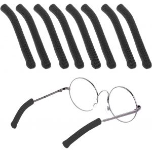 Kalanka-8 Pi&egrave;ces Coussinets D'oreille De Lunettes, Coussinets D'oreille De Lunettes Tricot&eacute;s Doux Couvre-Bras De Lunettes Antid&eacute;rapants Embouts De Branches De Lunettes En Coton Pour Lunettes De Solei - Neuf