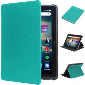 LORANKA-&Eacute;tui pour tablettes Fire 8"" (14th/12th/10th Gen, 2024/2022/2020) - En cuir synth&eacute;tique souple - Avec support r&eacute;glable - Pour iPad/tablette LG 8"" - Vert - Neuf