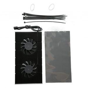 Radiateur de plaque arriere de GPU en alliage d'aluminium, dissipateur thermique rapide, refroidisseur de memoire a 4 broches pour RTX 3090 3080 3070 - Neuf