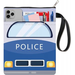 Housse De Livre Pour Véhicule Couvertures De Livres Poche Avant Zippée Pochette De Livre Protection De Livre En Tissu Lavable De 11 X 8.7 Pouce Cadeaux Pour Club De Bibliothécaire Accessoires - Neuf