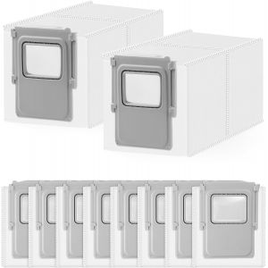 Lot de 10 sacs d'aspirateur pour DJI Romo A/Romo S/Romo P, grande capacit&eacute;, 3 l, en tissu non tiss&eacute;, pi&egrave;ce de rechange - Neuf