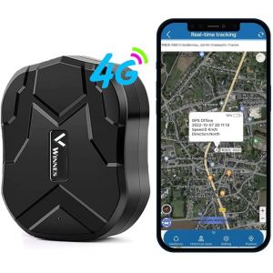 VornixorSarlshop-Traceur GPS Voiture 4G TK905B Magn&eacute;tique Tracker GPS &eacute;tanche Antivol avec Batterie Rechargeable 10000mah Localisation en Temps r&eacute;el pour Voiture Moto V&eacute;lo Valise par SMS/APP/PC - Neuf