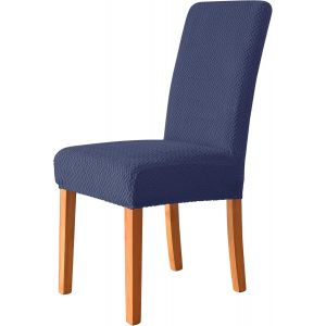 Housse De Chaise Bleu Marine, Housse De Chaise De Salle À Manger Douce Et Extensible, Très Facile À Nettoyer, Décoration De Bouquet, Hôtel, Restaurant, Lot De - Neuf