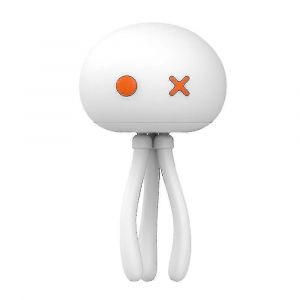 Veilleuse Mignonne Pour Enfants,Veilleuse De Cr&egrave;che M&eacute;duse Portable Avec Clip De Tr&eacute;pied Flexible,Blanc - Neuf