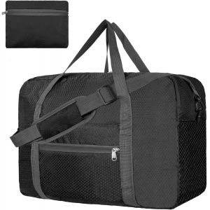 KALANKA-Sac de voyage pliable pour cabine d'avion Easyjet - 45 x 36 x 20 cm - Pour homme et femme, Noir , With Shoulder Strap, Sac de voyage - Neuf