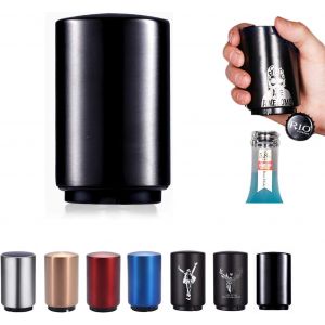1 Pour Décapsuleur Magnétique Automatique En Acier Inoxydable - Décapsuleur À Bouton-Poussoir Pour Vin, Bière, Soda - Accessoire De Cuisine - Neuf