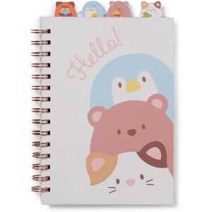 Mymochi Carnet De Notes &Agrave; Spirale,15 X 21 Cm,80 Feuilles,80 G,Multicolore,Pratique,Au Design Id&eacute;al Pour Le Cartable Et Le Bureau,Excellente Id&eacute;e De Cadeau Pour L'amiti&eacute; - Neuf