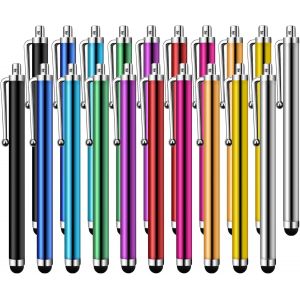 20 Pi&egrave;ces Stylet Stylo, Stylet Tablette Universels Capacitifs pour &Eacute;cran Tactile pour Samsung Galaxy Mi et Tous T&eacute;l&eacute;phone Tablet avec &Eacute;cran Tactile Capacitif, Plusieurs Couleurs - Neuf