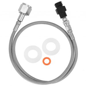 Hjlian Kit Adaptateur De Remplissage De Bouteille De Dioxyde De Carbone (Tuyau De Soda De 1,5 M, Cga320/Tr21-4) Argent - Neuf
