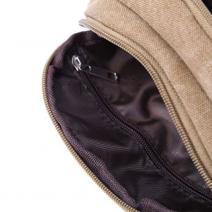 Sac A Dos Bandouliere En Toile Pour Randonnee, Camping, Voyage (Kaki) - Neuf