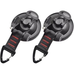 Lot De 2 Crochets &Agrave; Ventouse Robustes Pour Le Camping Et L'ext&eacute;rieur - Accessoires De Tente Durables, &Eacute;tanches Et Portables - Neuf