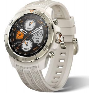 GS Explorer Montre GPS Multisports Connect&eacute;e 1.32"", Fitness Watch avec GPS Boussole, &Eacute;tanche 10ATM, pour Course &agrave; Pied V&eacute;lo Plong&eacute;e Alpinisme Randonn&eacute;e P&eacute;destre (D&eacute;sert Blanc) - Neuf