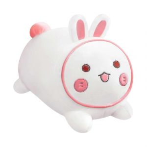 Tuantuan Lapin Poup&eacute;e Poup&eacute;e Poup&eacute;e Chien Chat Endormi Peluche Oreiller Cadeau-Lapin - Neuf