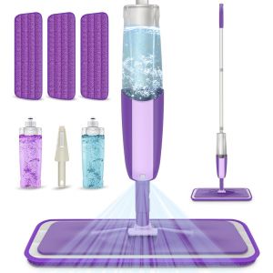 Eryi-Balais Serpillère Vaporisateur, Balai Lave Sol Avec Reservoir Spray Mop Professionnel Microfibre Mop Pulvérisateur Pour La Maison, La Cuisine, Le Bois Dur, Le Stratifié, Le Bois - Neuf