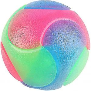 Boules De Chien Lumineuses À Led,Boule Élastique Clignotante,Boules Élastiques Lumineuses,Boule Molaire Led Colorée Pour Animal De Compagnie,Jouets Interactifs - Neuf