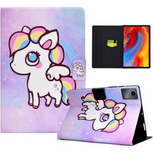 Coque Pour Lenovo Tab M11 11"" 2024 Étui Housse De Protection En Cuir Pu Tablette Cover Avec Réveil/Veille Auto Pour Lenovo Tab M11 2024 Tb-331fc, Regenbogen-Pferd[Coq9127289] - Neuf