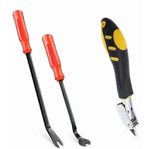 Agrafeuse Tapisserie Arrache-clou - Outil Extraction Agrafes Pointes 3 Pi&egrave;ces - Neuf