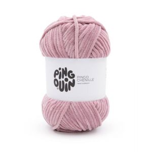 Fil Velours 100gr À Tricoter Pingo Chenille - Pingouin - Certifié Oeko-Tex. Color : Bois De Rose - Neuf