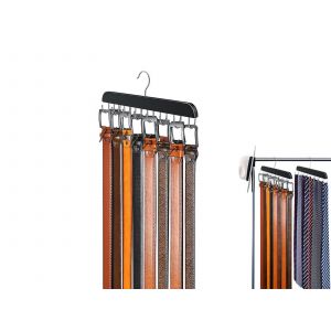 Organisateur de cintres rotatifs &agrave; 14 crochets pour soutiens-gorge et ceintures - Neuf