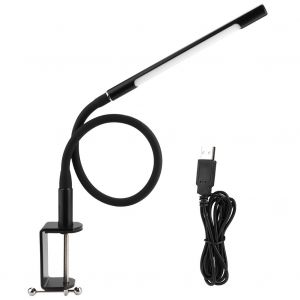 HJLIAN Lampe de nuit USB 22 LED a intensite variable et flexible a 360 degres (noire) - Neuf