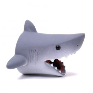 (Requin gris) dessin animé Robinet Extender Évier Bec verseur Couvercle de Animaux Mignon Jouet de Bain Robinet de Couvrir le Plaisir de Sécurité pour Bébé Enfant en bas âge les Enfants - Neuf