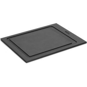 Cut & Serve Planche À Découper 25 X 19 Cm, Hauteur 7 Mm En Papier Composite Certifié Fsc, Sans Bpa Et Cov, Résistante À La Chaleur Jusqu'À 175 °C, Passe Au Lave-Vaisselle, Noir Mat - Neuf