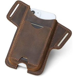 AER-étui de téléphone Portable en Cuir Hommes Universel de Taille Gaine avec Boucle de Ceinture,Pochettes pour Hommes Pour iPhone 13/iPhone 13 Pro - Neuf