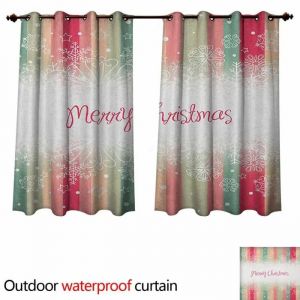 Rideau Ext&eacute;rieur - Anshesix - Tir&eacute;e &Agrave; La Main - Temples De Montagnes - Katmandou - W72 X L63 - Color11 - Neuf