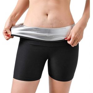 Femmes Sauna Sweat Shorts Perte De Poids Entra&icirc;nement Cuisse Pantalon Sans Couture Minceur Yoga Course Sport Leggings Minceur Chaud Thermo Sport Capris - Neuf