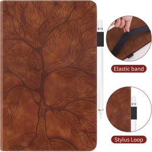 Coque Ipad 6a Generation 2018 Etui Coque Ipad 2017 5a Generation Housse En Cuir Pu Portefeuille Fente Pour Carte Flip Stand Coque Pour Ipad 9.7 Pouce 2017/2018,Ipad Air/Air 2 Marron - Neuf