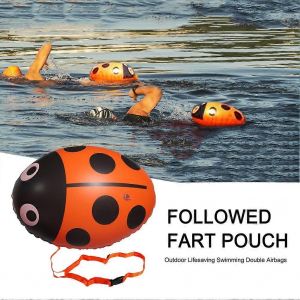 Bou&eacute;e de natation de s&eacute;curit&eacute; en PVC Sac de flottaison gonflable Ladybug Swim Flottant multifonctionnel avec ceinture r&eacute;glable pour les sports en plein air - Neuf