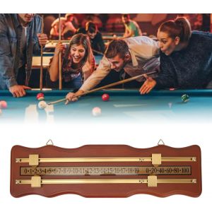 Acdsgd-Tableau De Bord En Bois De Luxe &Agrave; 2 Pistes Pour Jeux De Palets, De Snooker Et De Billard &iquest; Score Keeper Avec Design Ondul&eacute; - Neuf