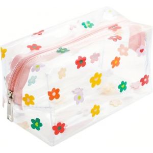MAA-Trousse de toilette transparente, trousse de toilette de voyage transparente, trousse de maquillage pour voyage, étui de toilette étanche en PVC avec fermetures éclair pour homme et femme - Neuf