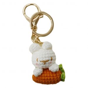 Lapin-poup&eacute;e porte-cl&eacute;s Handwoven-Doll porte-cl&eacute;s pour femmes fille sac &agrave; dos de bagages - Neuf