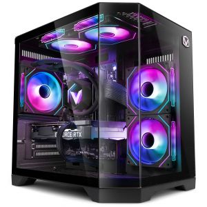 Vibox IV-604 PC Gamer - Ryzen 7 5700X 4,6 GHz - AMD RX 9060 XT 8 Go - 16 Go RAM - 1 To SSD - Windows 11 - WiFi - Neuf