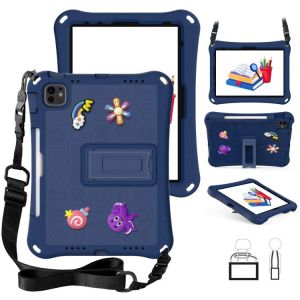 Coque Complet Hi Baby Eva Pour Ipad Air 11 (2024/2025) Avec Sangle - Bleu Marine - Neuf