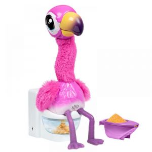 Flamenco parlante de juguete Peluche qui mange, chante, danse, - Neuf